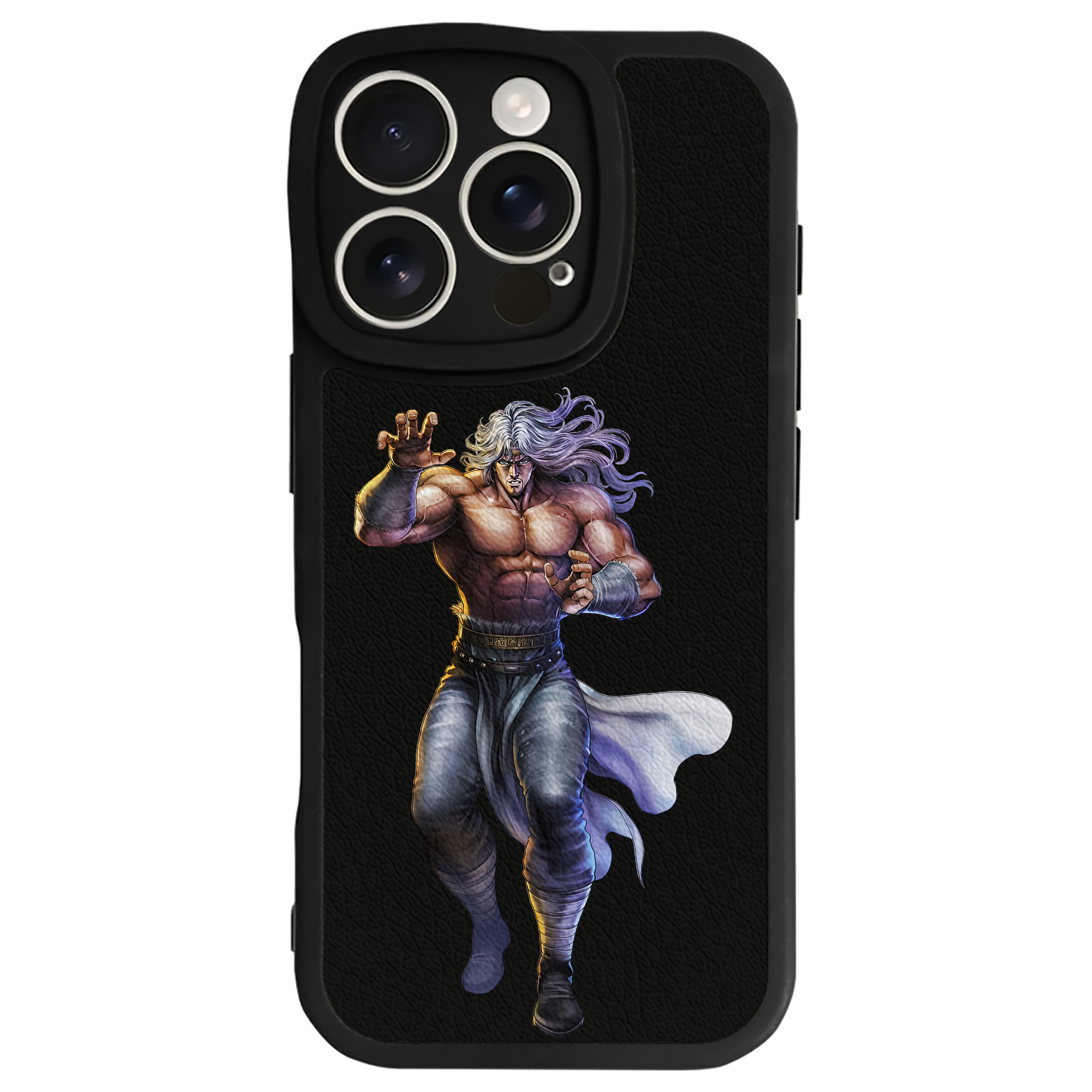 （画像用） 北斗の拳 Fist of the North Star 【iPhone 16シリーズ対応】シリコンスマホケース（レザー調） 材質：シリコン